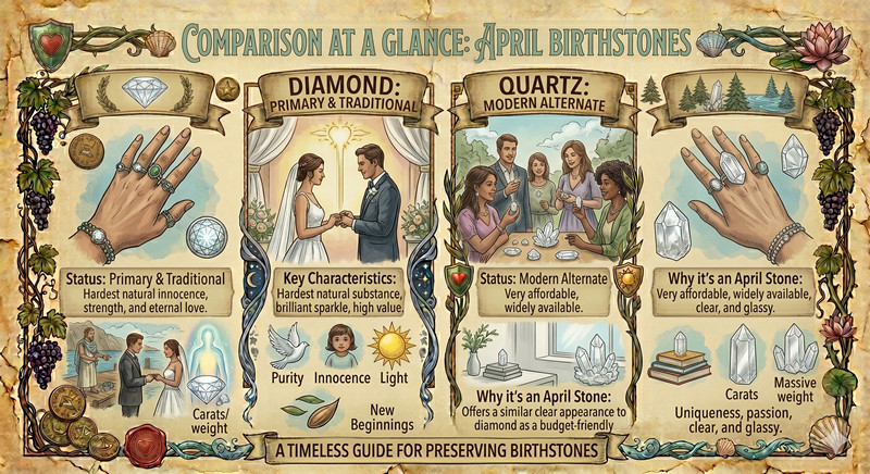 gemstone Comparison at a Glance